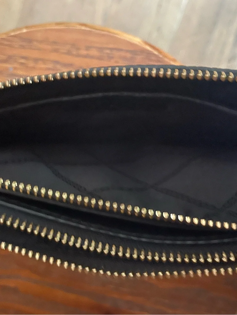 Michael Kors Black Pebbled Leather Clutch